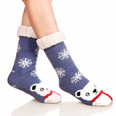 Women's Fuzzy Socks with Grip by DYW on Amazon