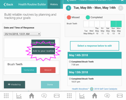Health Routine Builder tool